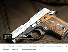 Tablet Screenshot of guns-inc.com